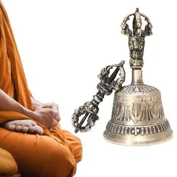 Тибетский буддийский колокольчик для медитации, Предметы Дхармы, Колокольчик Просветления, Колокольчики для медитации и молитвы, Набор Dorje Home
