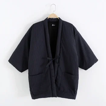 Новые куртки Hanten Мужские кардиганы в японском стиле, зимние кимоно Samurai, Юката, Азиатская одежда, Женские пижамы Haori, топы