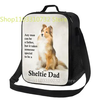 Изготовленная на Заказ Сумка для ланча Cute Dog Pet Sweet Shellie Dad для мужчин и Женщин, Термоохладитель, Изолированный Ланч-бокс для детской школы